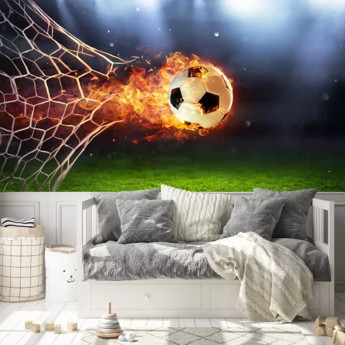 Fototapete Kraft des Fußballs