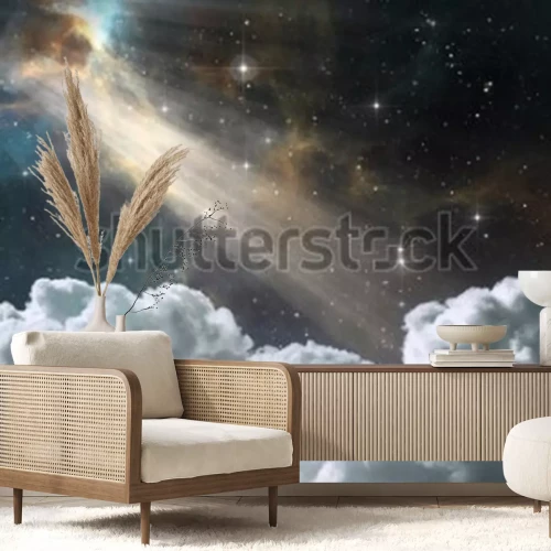 Fototapete Sonnenschein im Weltraum