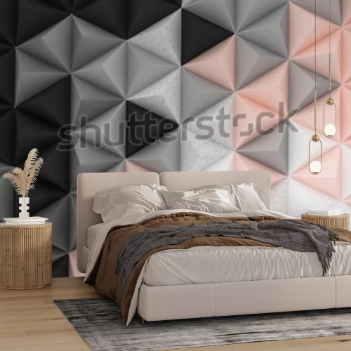 Fototapete Muster 3D pastellfarben