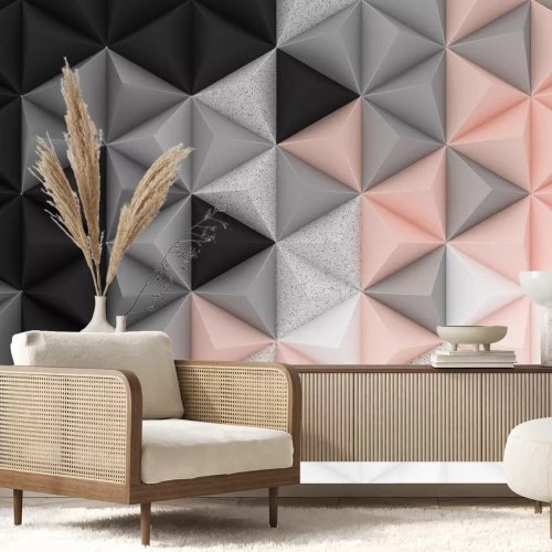 Fototapete Muster 3D pastellfarben