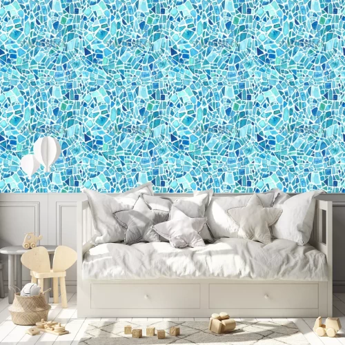 Tapete Puzzle aus Buntglas