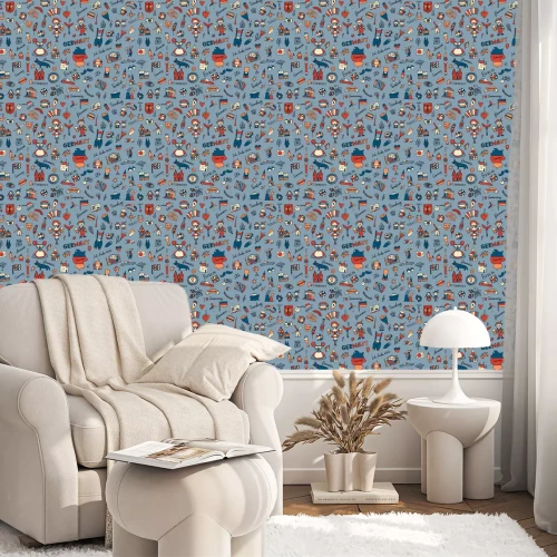 Tapete Germany, design elements. Seamless pattern