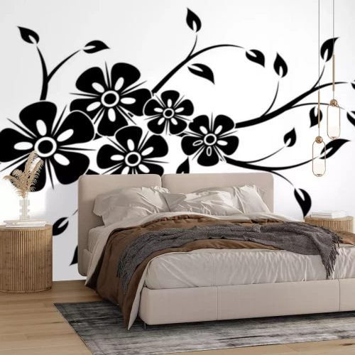 Sticker Dekorative floralen Element für Design, Vektor-Illustration