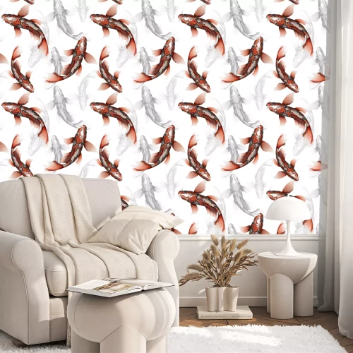 Tapete Traditionelles Fischmuster