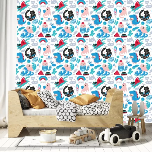 Tapete Katzen-Superheld