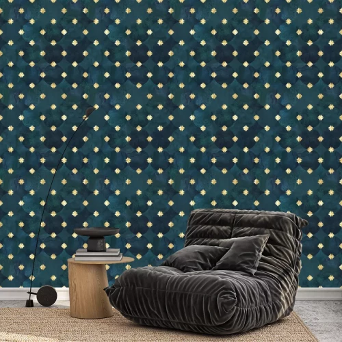 Tapete Geometrische Aquarellabstraktion