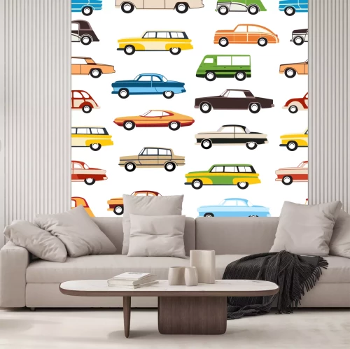 Sticker Auto dekorativer nahtloser Hintergrund