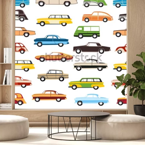 Sticker Auto dekorativer nahtloser Hintergrund