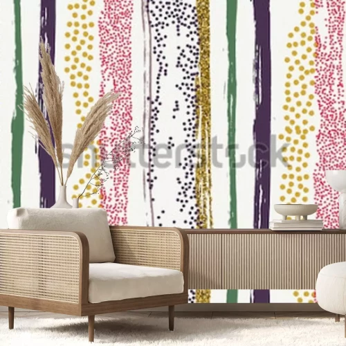 Fototapete Tropfene Punkte mit Linien