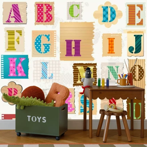 Sticker Strukturierten Alphabet