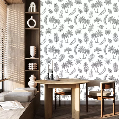 Tapete Skizziert exotisch