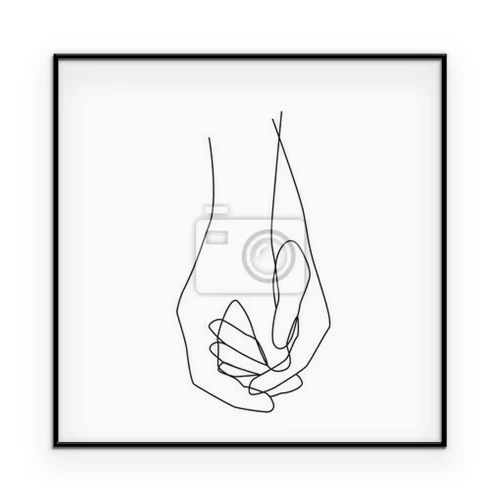 Poster Zwei Hände zum Händedruck