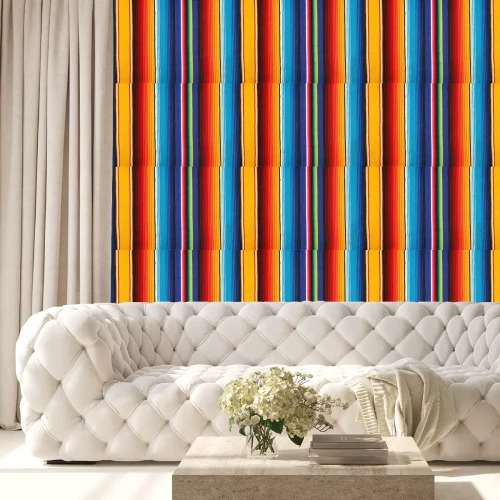 Tapete Muster mit vertikalen Streifen im mexikanischen Stil