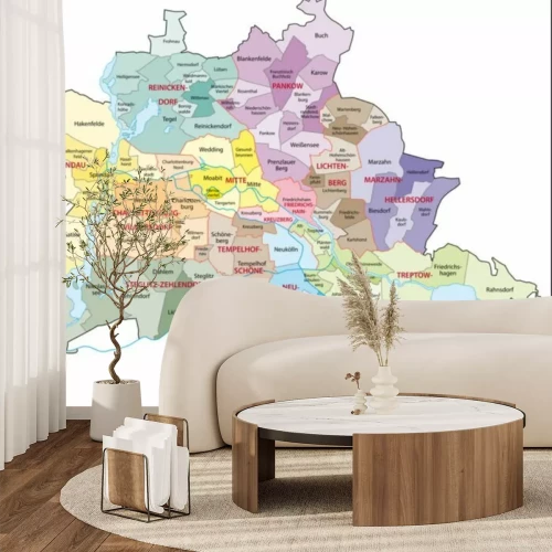 Sticker Berlin Verwaltungsgliederung Bezirke Ortseile