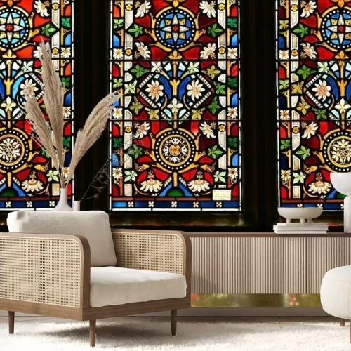 Sticker Bunte Glasfenster
