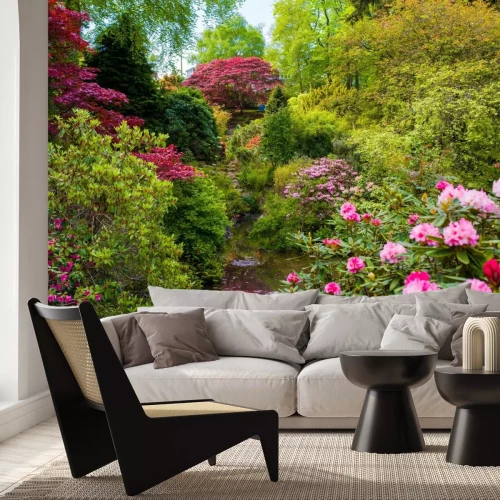 Fototapete Pflanzen und Blumen im botanischen Garten