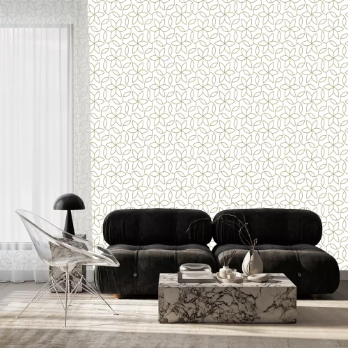 Tapete Florales minimalistisches Muster geometrisch