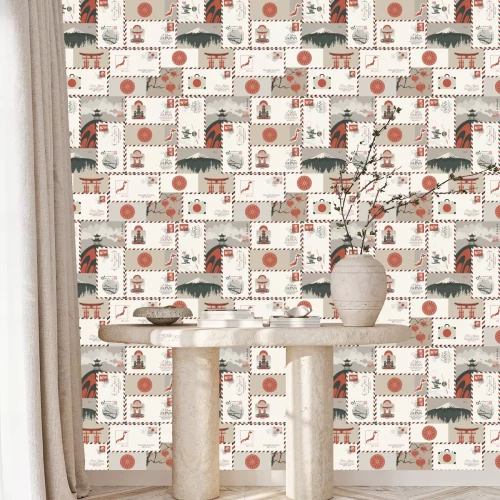 Tapete Postkarte aus Japan