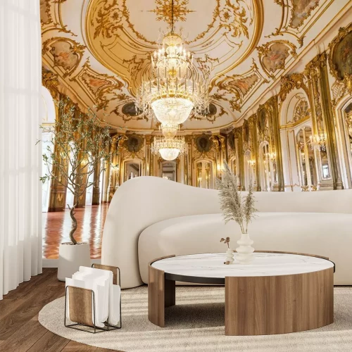 Fototapete Königliche Architektur im Schloss