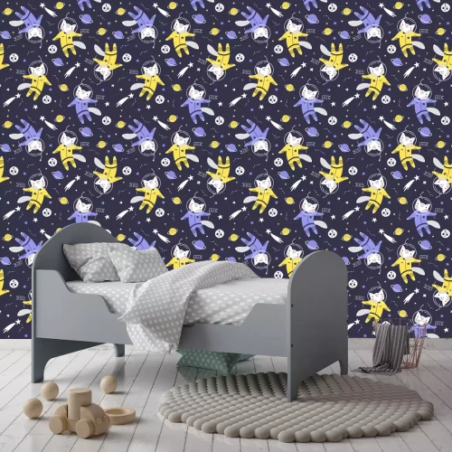 Tapete Abenteuer der Füchse im Weltraum