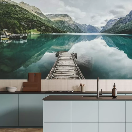 Fototapete See Lovatnet in Norwegen