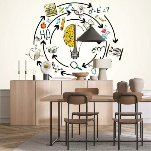 Fototapete Modernes Konzept für Lernen und Brainstorming