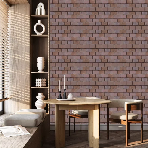 Tapete Modernes Design als Backsteintextur aus nächster Nähe