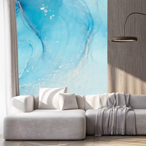 Sticker Marmor-Muster in Blau