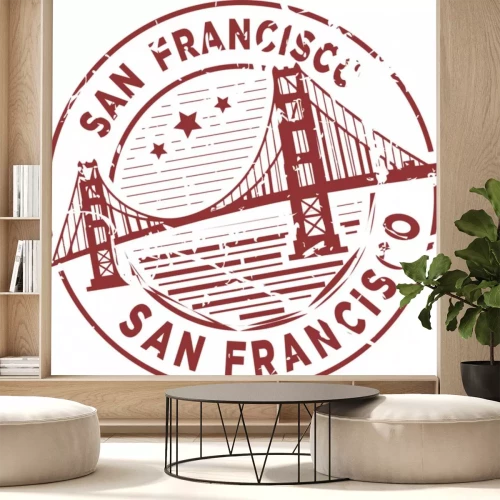 Sticker Circle grunge Stamp San Francisco