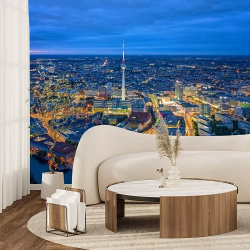 Fototapete Abendpanorama von Berlin