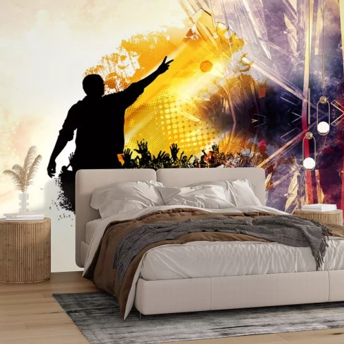 Sticker Musik Popkultur-Symbole Star bei Auftritt