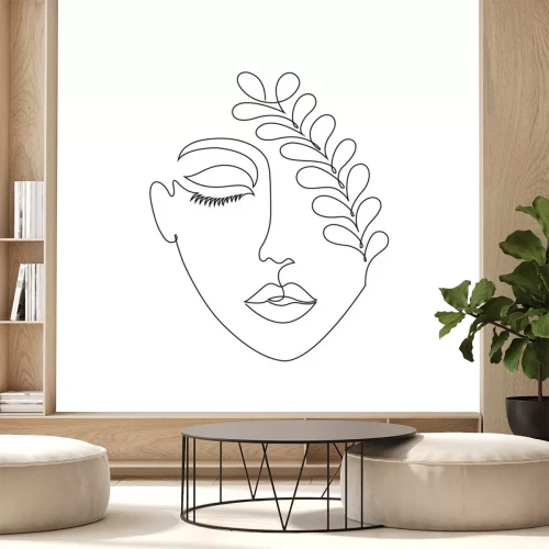 Sticker Woman on white background