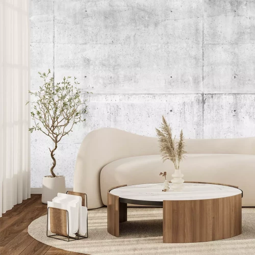 Fototapete Abstraktion einer grauen Betonwand