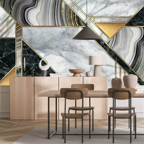 Fototapete Geometrisches Marmormuster