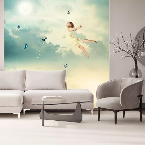 Fototapete Fliegendes Mädchen