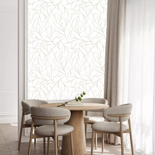 Tapete Branches of trees intertwine. Seamless pattern natural theme