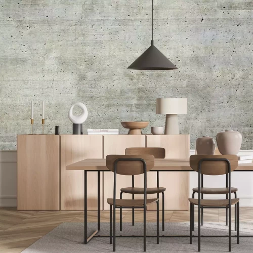 Fototapete Betonwand mit Löchern