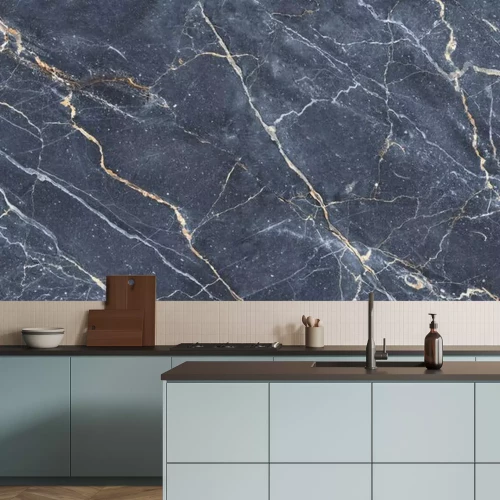 Fototapete Rough Stucco Wall Marble Background, Blue Cement Marble, Rustic Texture Background, It Can Be Used For Interior-Exterior Home Decoration And Ceramic Tile Surface.