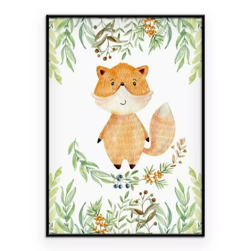 Poster Ein Märchenfuchs zwischen den Zweigen