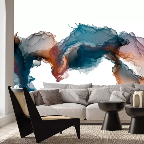 Sticker abstract ink painting decorative painting colorful line background