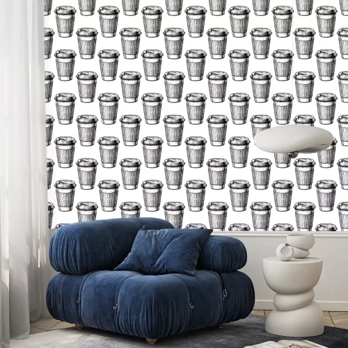 Tapete coffee seamless pattern