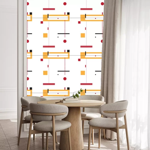 Tapete Geometrische Komposition Bauhaus