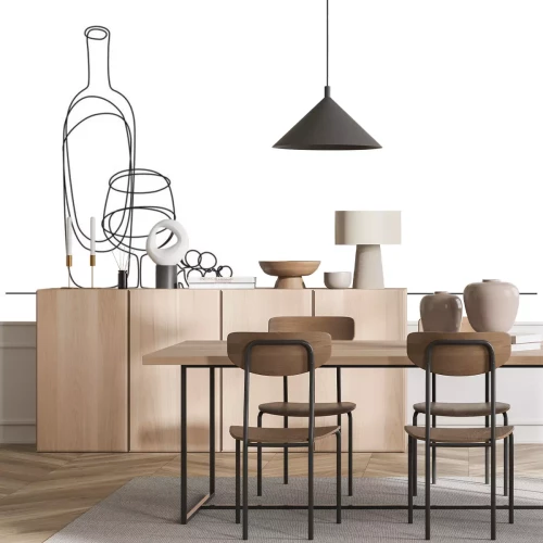 Sticker Wein und Trauben minimalistische Grafik