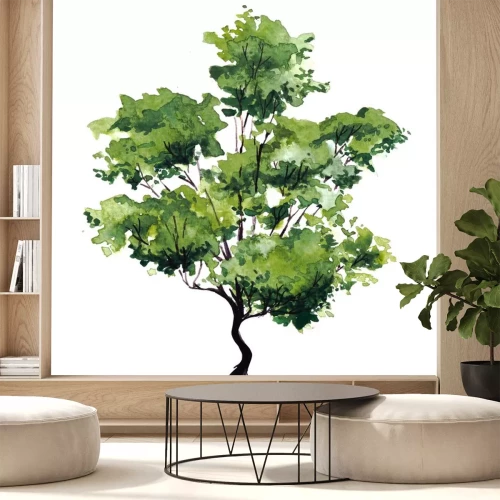 Sticker Grüne Blätter am Baum