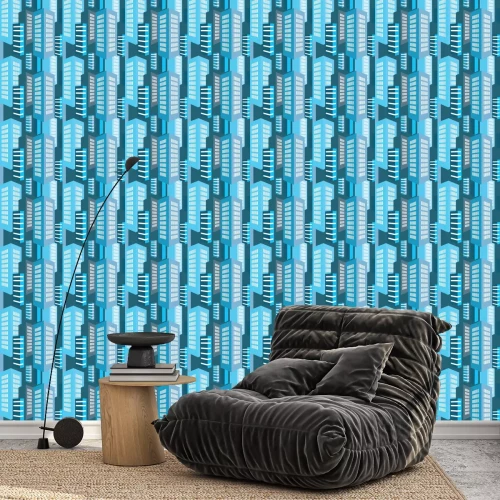 Tapete nahtlose Muster der Stadt