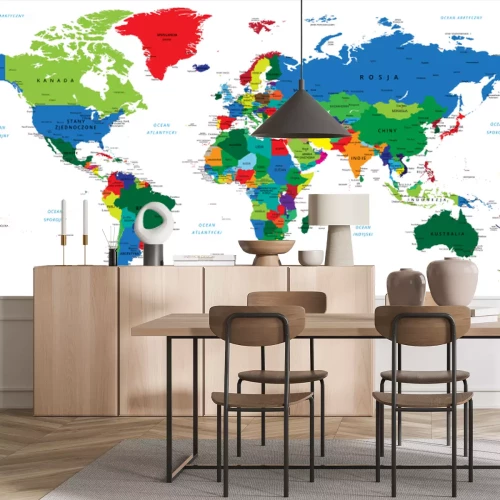 Fototapete Weltkarte-Ländern