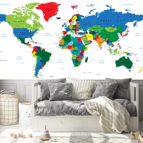 Fototapete Weltkarte-Ländern