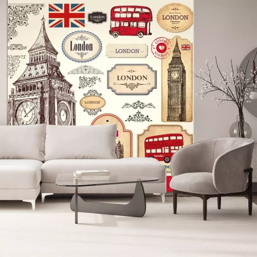 Sticker Vektor-Satz von London Symbole