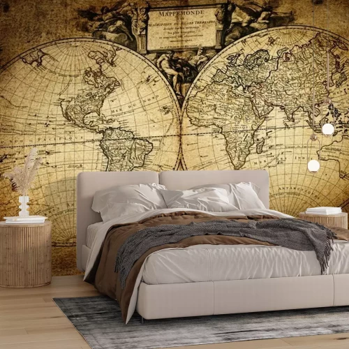 Fototapete Antike Weltkarte