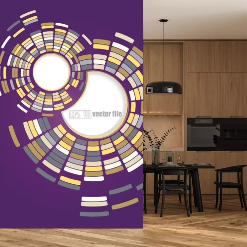 Sticker Multicolor Hintergrund-Pixel Mosaik-Vektor-